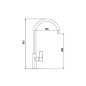 SCHOCK NEW AQUAARCO ROBINET MITIGEUR MONOCOMMANDE CHROME ET NOIR