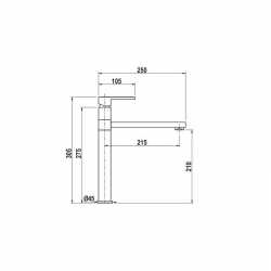 SCHOCK AQUAFRAME EINHAND SPÜLTISCHMISCHER SILVERSTONE