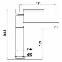 SCHOCK AQUALINE MISCELATORE MONOCOMANDO NERO ASSOLUTO