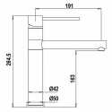 SCHOCK AQUALINE SINGLE LEVER KITCHEN SINK MIXER TAP BLACK