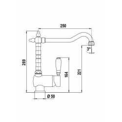 SCHOCK AQUASTYLE SINGLE LEVER KITCHEN SINK MIXER TAP CHROME