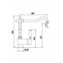 SCHOCK AQUASTYLE SINGLE LEVER KITCHEN SINK MIXER TAP COPPER