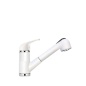SCHOCK OMEGA DOCCIA SINGLE LEVER SINK MIXER TAP WITH PULL OUT SPRAY WHITE