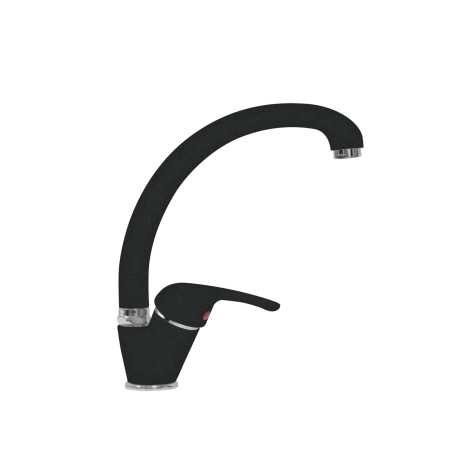 SCHOCK OMEGA ALTO EINHAND SPÜLTISCHMISCHER BRAUSE SCHWARZ