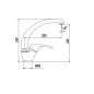 SCHOCK OMEGA ALTO SINGLE LEVER SINK MIXER TAP ALUMINA