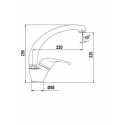 SCHOCK OMEGA ALTO SINGLE LEVER SINK MIXER TAP ANTHRACITE