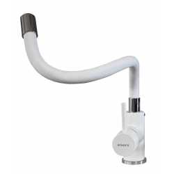 SCHOCK AQUASNAKE SINGLE LEVER KITCHEN SINK MIXER TAP WITH PULL OUT SPRAY WHITE