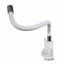 SCHOCK AQUASNAKE SINGLE LEVER KITCHEN SINK MIXER TAP WITH PULL OUT SPRAY WHITE