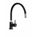 SCHOCK AQUASNAKE SINGLE LEVER KITCHEN SINK MIXER TAP WITH PULL OUT SPRAY BLACK