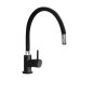 SCHOCK AQUASNAKE SINGLE LEVER KITCHEN SINK MIXER TAP WITH PULL OUT SPRAY BLACK