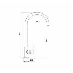 SCHOCK AQUACUBE SINGLE LEVER KITCHEN SINK MIXER TAP OATMEAL