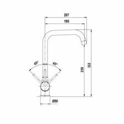 SCHOCK AQUATIME MISCELATORE MONOCOMANDO ANTRACITE