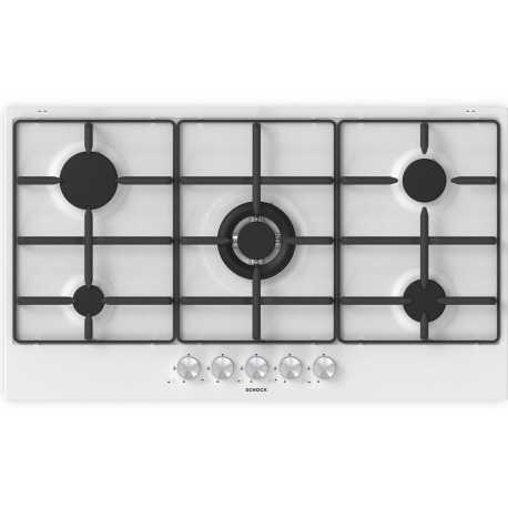 SCHOCK GAS HOB SILVER PC90AV SATIN WHITE 90 CM