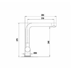 SCHOCK AQUAINOX SINGLE LEVER KITCHEN SINK MIXER TAP STAINLESS STEEL