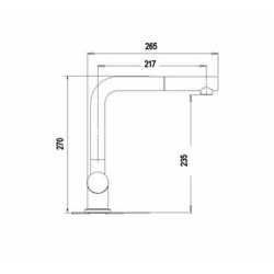 SCHOCK AQUAINOX DOCCIA MISCELATORE MONOCOMANDO CON DOCCETTA ESTRAIBILE ACCIAIO INOX MASSICCIO