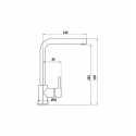 SCHOCK AQUATOWN SINGLE LEVER SINK MIXER TAP ALUMINA