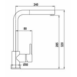 SCHOCK AQUATOWN DOCCIA SINGLE LEVER SINK MIXER TAP WITH PULL OUT SPRAY ANTHRACITE