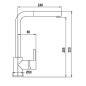 SCHOCK AQUATOWN DOCCIA SINGLE LEVER SINK MIXER TAP WITH PULL OUT SPRAY ANTHRACITE