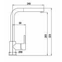 SCHOCK AQUATOWN DOCCIA SINGLE LEVER SINK MIXER TAP WITH PULL OUT SPRAY SILVERSTONE