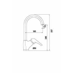 SCHOCK AQUAMAX SINGLE LEVER SINK MIXER TAP OATMEAL