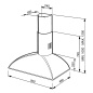 CAPPA A PARETE SMEG KS89AOE ANTRACITE ESTETICA COLONIALE 90 CM
