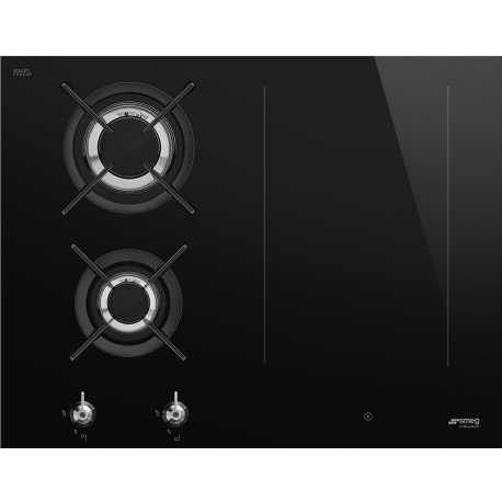 SMEG GAS/INDUKTIONSKOCHFELD PM3643D GLASKERAMIK SCHWARZ 65 CM