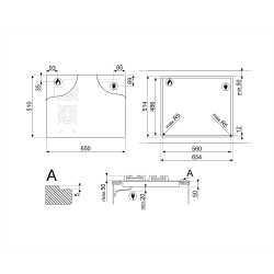 PIANO COTTURA MISTO SMEG PM3643D VETROCERAMICA