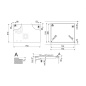 SMEG PM3743D GAS/INDUCTION HOB BLACK CERAMIC GLASS 75 CM