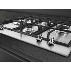 SMEG GAS HOB PX364L STAINLESS STEEL CLASSIC AESTHETIC 60 CM