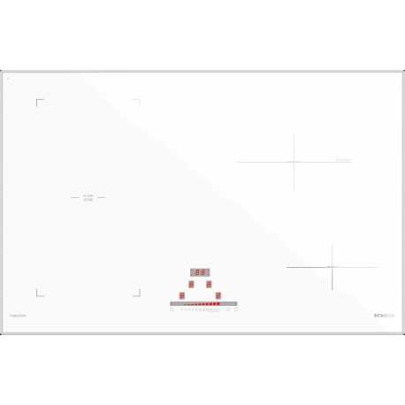 ENCIMERA DE COCCIÓN INDUCCIÓN SCHOCK PC78 BRIDGE BLANCO MATE 78 CM