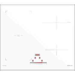 PIANO COTTURA A INDUZIONE SCHOCK PC60 BRIDGE BIANCO OPACO 60 CM