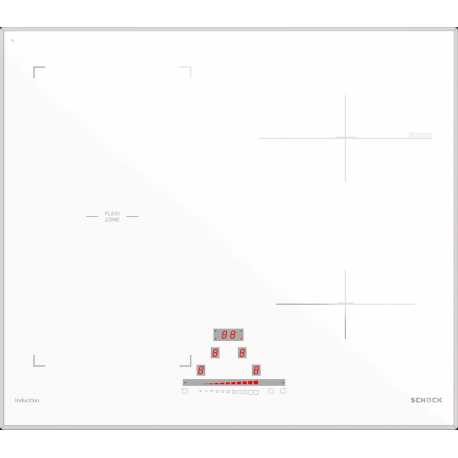 SCHOCK INDUCTION HOB PC60 BRIDGE MATT WHITE 60 CM