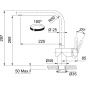 FRANKE ATLAS NEO SENSOR SINGLE LEVER SINK MIXER TAP BRUSHED STAINLESS STEEL