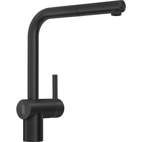 FRANKE ATLAS NEO SENSOR DOCCIA SINGLE LEVER SINK MIXER TAP BLACK STEEL