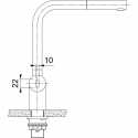 FRANKE ATLAS NEO SENSOR DOCCIA SINGLE LEVER SINK MIXER TAP BLACK STEEL