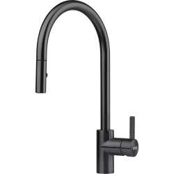 FRANKE EOS DOCCIA EINHAND SPÜLTISCHMISCHER MIT VERSTELLBARER BLACK STEEL
