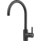FRANKE EOS MISCELATORE MONOCOMANDO ACCIAIO NERO