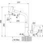 FRANKE ICON PULL DOCCIA EINHAND SPÜLTISCHMISCHER CHROM