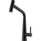 FRANKE ICON PULL DOCCIA EINHAND SPÜLTISCHMISCHER BLACK MATT