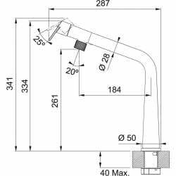 FRANKE ICON EINHAND SPÜLTISCHMISCHER STAHL OPTICAL