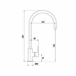 SCHOCK NEW AQUAALTO EINHAND SPÜLTISCHMISCHER BRAUSE CHROM