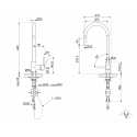 SMEG MID2MN MISCELATORE MONOCOMANDO CON DOCCETTA ESTRAIBILE NERO