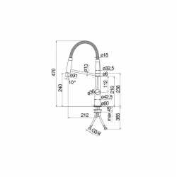 NOBILI LEVANTE SINGLE LEVER SINK MIXER KITCHEN TAP CHROME PLATED