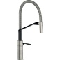 NOBILI HERON MISCELATORE MONOCOMANDO PER CUCINA INOX E VELVET BLACK