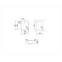 SMEG VFU34SFR MIRA ÉVIER  ENCASTRABLE SOUS-PLAN 1 CUVE ACIER INOXYDABLE