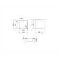 SMEG VFU40SFR MIRA UNDERMOUNTED KITCHEN SINK SINGLE BOWL BRUSHED STAINLESS STEEL