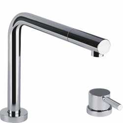 SMEG MT5DCR ROBINET MITIGEUR MONOCOMMANDE TÉLESCOPIQUE AVEC DOUCHETTE EXTRACTIBLE CHROMÉ