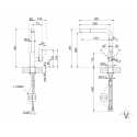 SMEG MD22CUX MISCELATORE MONOCOMANDO CON DOCCETTA ESTRAIBILE RAME