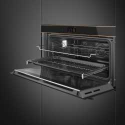 SMEG SFPR9604TNR EINBAUBACKOFEN PYROLYSE SCHWARZ DOLCE STIL NOVO 90 CM