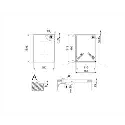 PIANO COTTURA A INDUZIONE SMEG SIM3323D 38 CM
